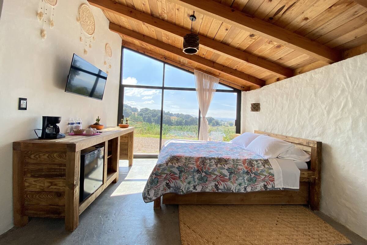 Cabin có tầm nhìn toàn cảnh | Truy cập Internet không dây miễn phí, bộ trải giường 