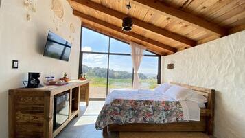 Cabaña panorámica | 2 habitaciones, wifi gratis y ropa de cama