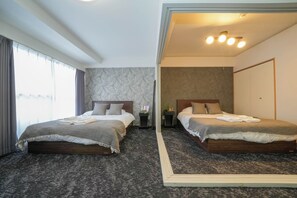 2 habitaciones, escritorio, tabla de planchar con plancha y wifi gratis 