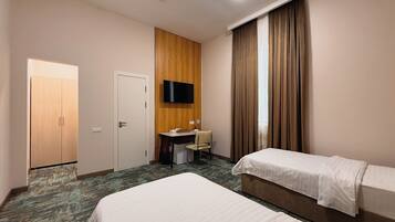 Basic Double or Twin Room | Select Comfort beds, in-room safe, desk, blackout drapes