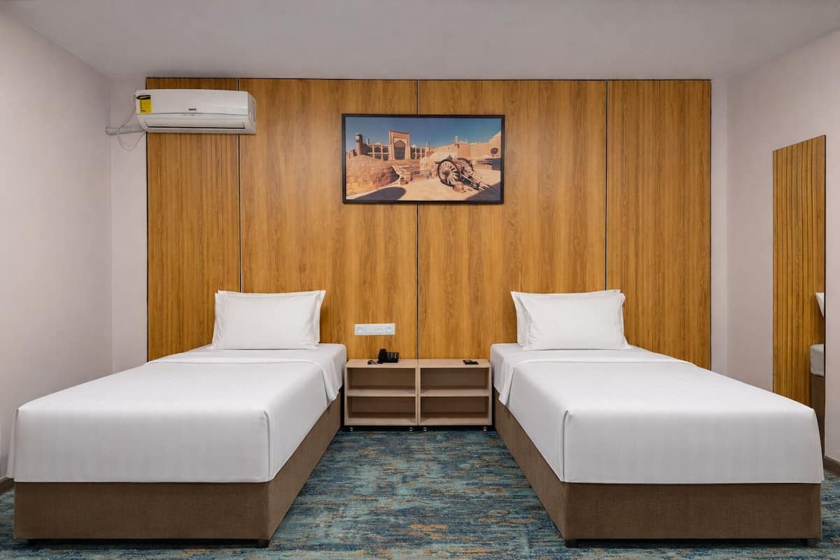 Basic Double or Twin Room | Select Comfort beds, in-room safe, desk, blackout drapes