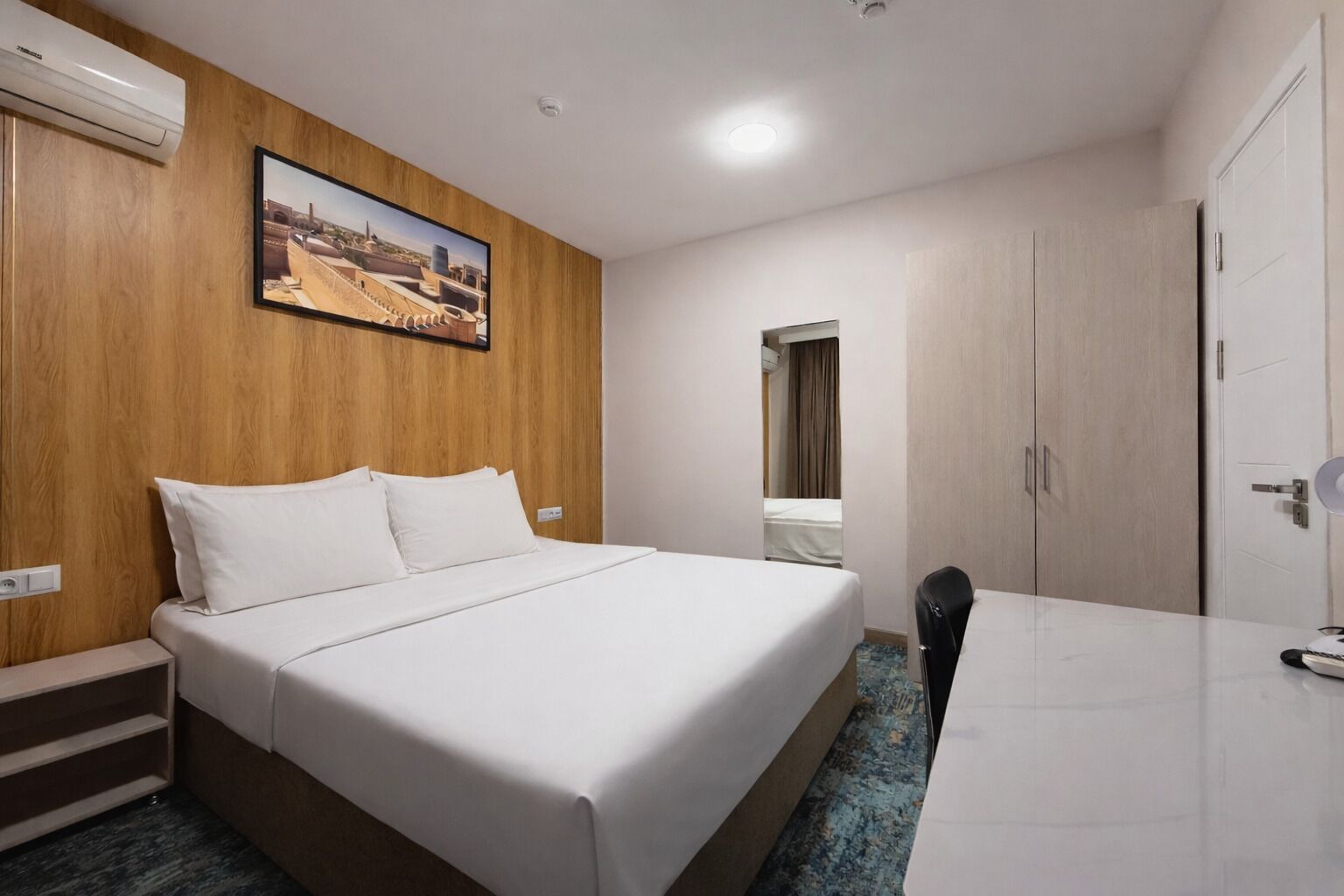 Basic Double Room | Select Comfort beds, in-room safe, desk, blackout curtains