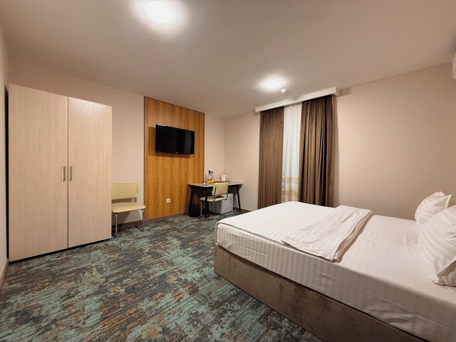 Basic Double Room | Select Comfort beds, in-room safe, desk, blackout curtains