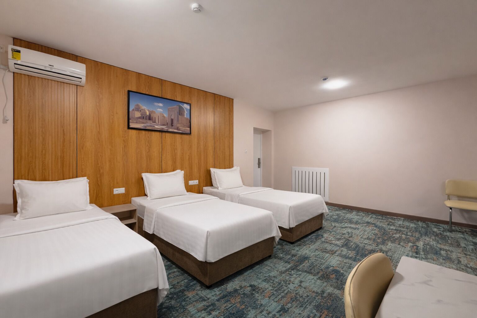 Basic Triple Room | Select Comfort beds, in-room safe, desk, blackout drapes