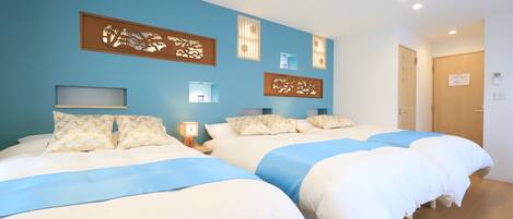 3 camere, una scrivania, ferro/asse da stiro, Wi-Fi gratuito