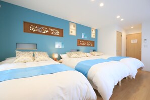 3 bedrooms, desk, iron/ironing board, free WiFi
