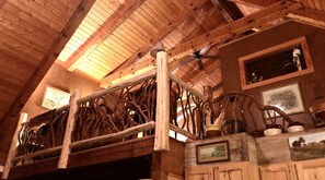 Interior - Hand hewn log cabin with beautiful views of the Blue Ridge Mountains  (Roseland)