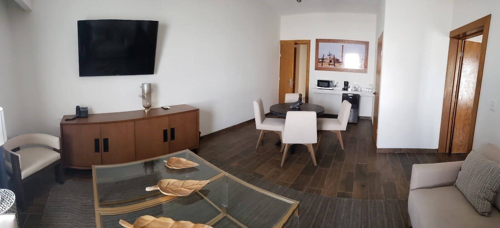 studio suite | desk, laptop workspace, blackout curtains, soundproofing