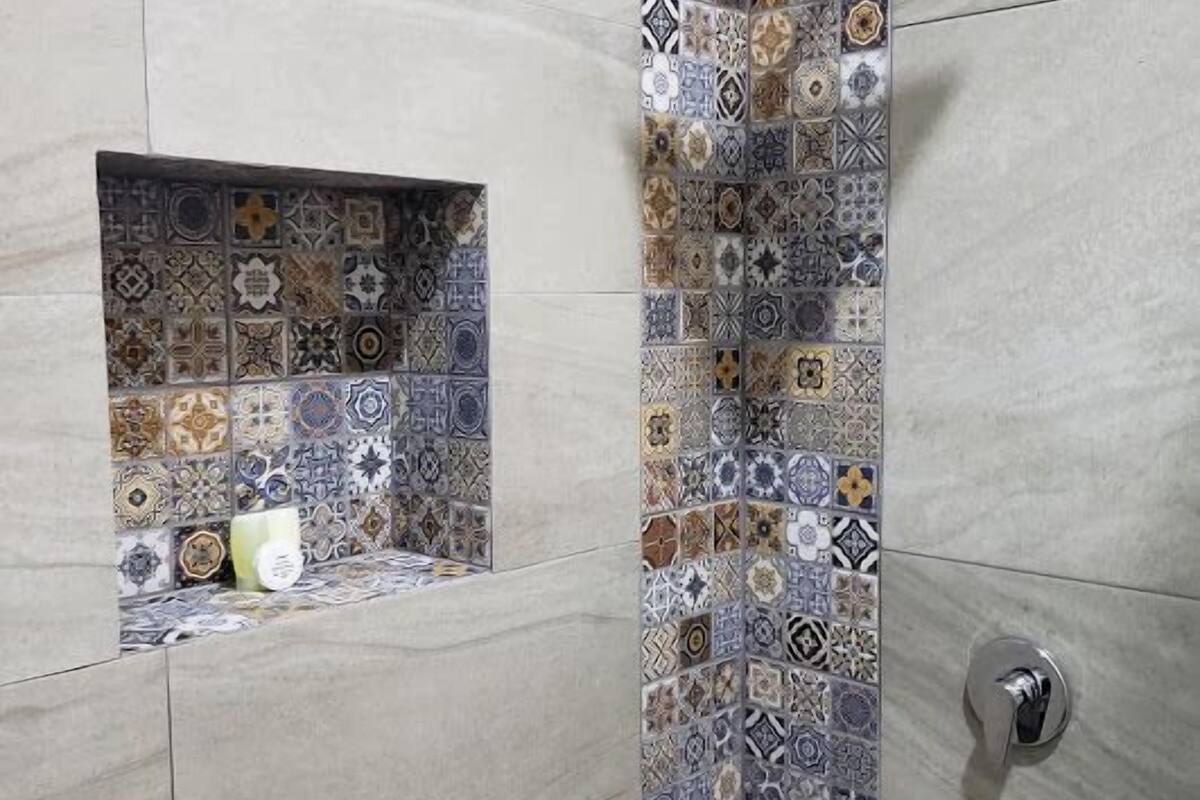 studio suite | desk, laptop workspace, blackout curtains, soundproofing