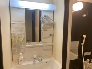 Standard Apartment, 1 Bedroom, Non Smoking | Bathroom | Combined shower/tub, free toiletries, hair dryer, slippers - sincereresidence (Osaka)