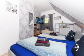 1 bedroom, travel crib, WiFi, bed sheets