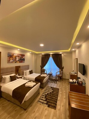 Egyptian cotton sheets, premium bedding, pillowtop beds, minibar - Jewel Zamalek Hotel (Cairo)