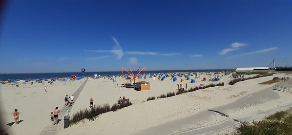 Vlak bij het strand