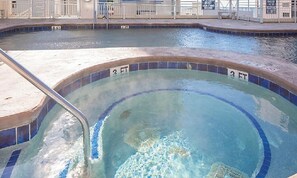 Indoor pool, outdoor pool