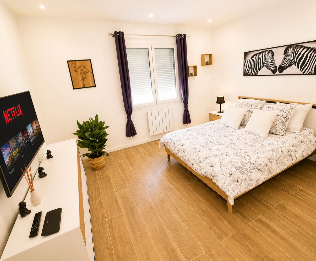 3 Schlafzimmer, Schreibtisch, schallisolierte Zimmer