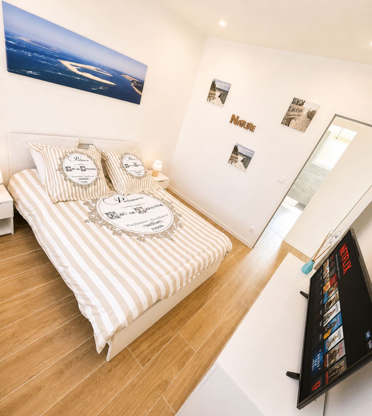 3 slaapkamers, een bureau, geluiddichte muren