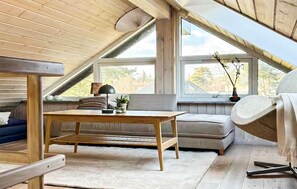 TV, fireplace - Beautiful home in Grenaa with kitchen (Grenaa)