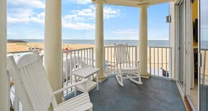 ⭐️Belmont Towers 607 Boardwalk Ocean Front Pool Gym Sauna⭐️