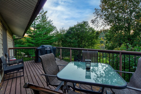 Relax & enjoy your view from the deck! Gas grill with tank & utensils provided