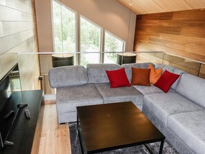 Télévision, cheminée