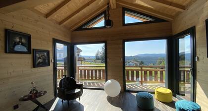 L'ADRET DU TEMPS CHALET VUE LAC PLEIN SUD
