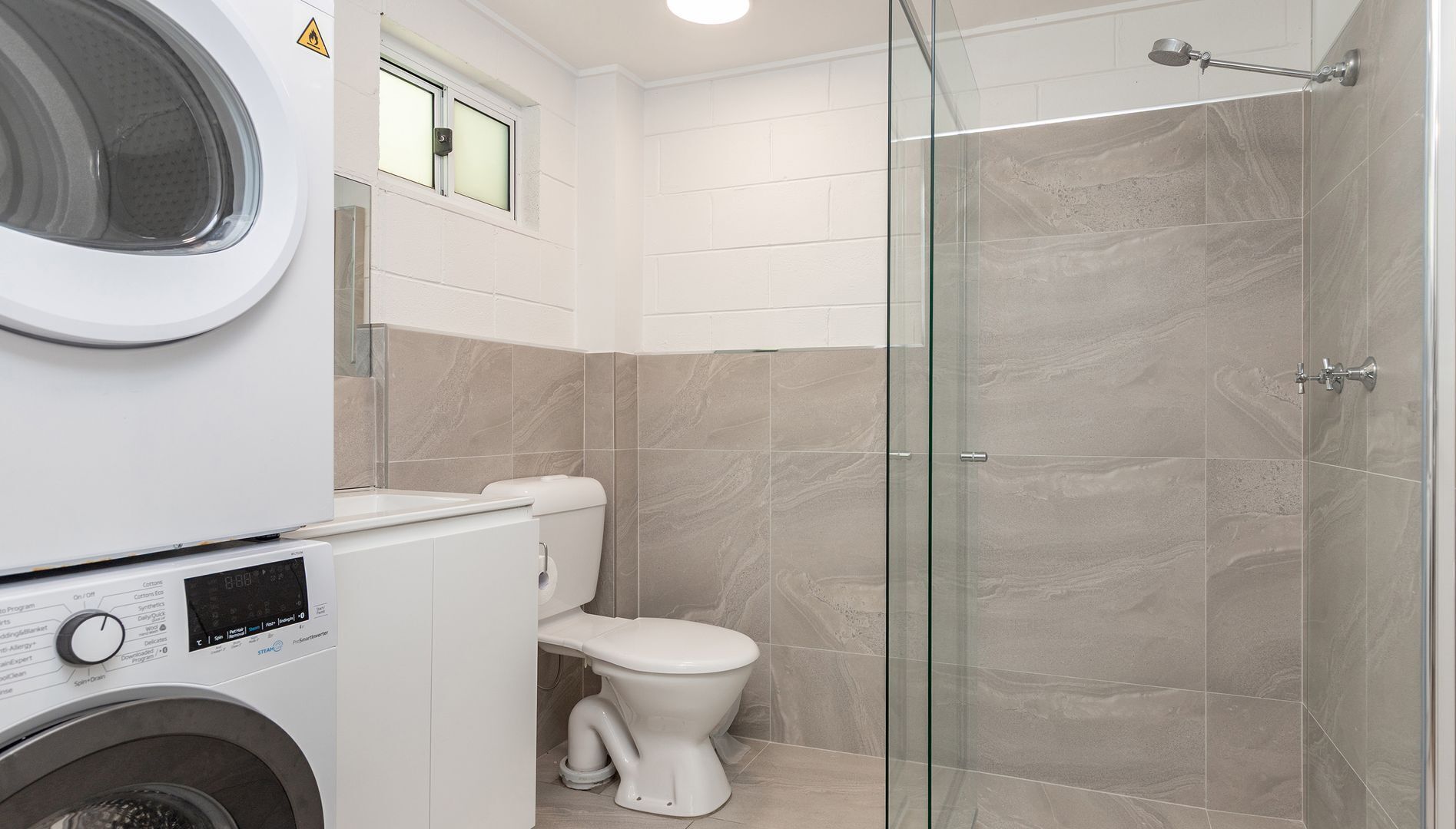 Shower, hair dryer