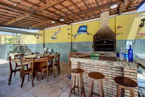 Outdoor dining - Casa com Piscina no Iguape 50m do Mar (Aquiraz)