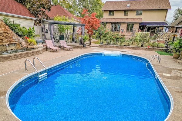 AuĂenpool, beheizter Pool