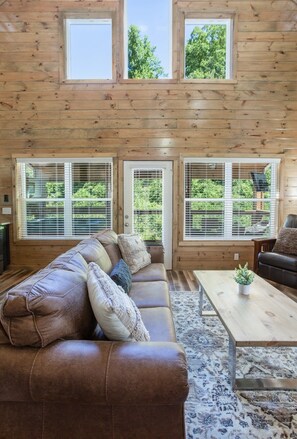 TV, fireplace, offices