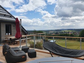 شقة تنفيذية - بمسبح خاص (Gipfel Lodge, inkl. 120€ Reinigung) | شرفة/رواق