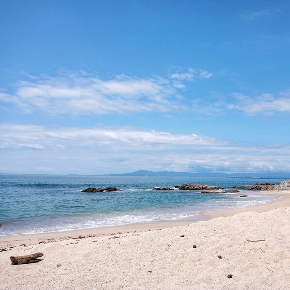 Sun-loungers, beach towels