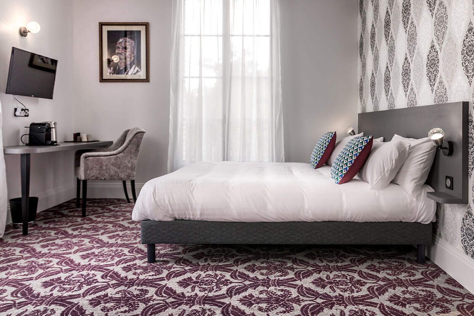 Individuelt dekorert, individuelt innredet og skrivebord