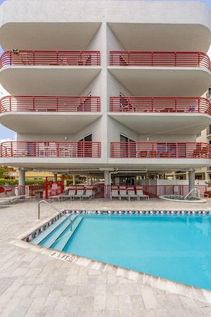 A heated pool