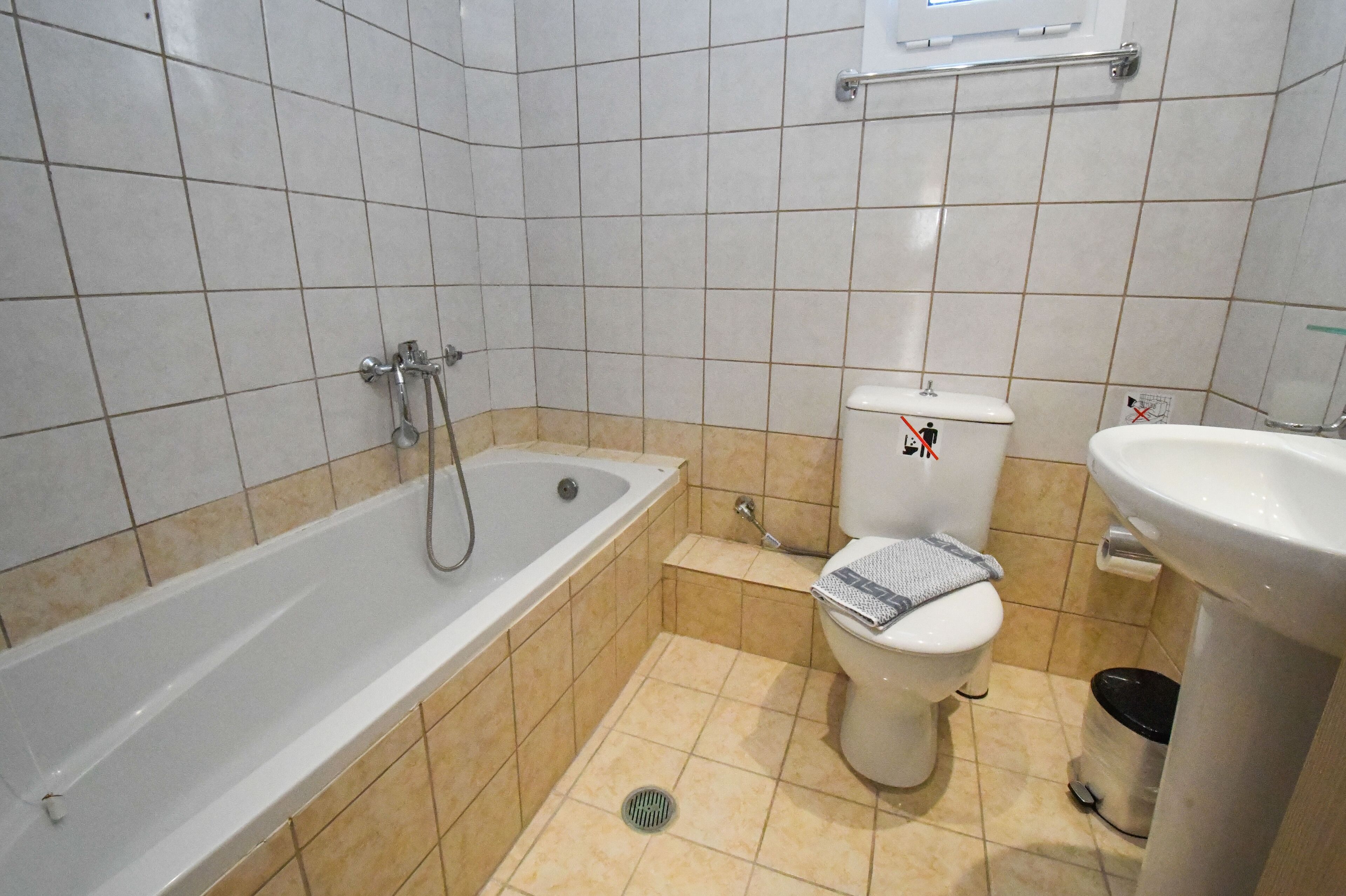 free toiletries, hair dryer, towels, soap