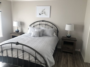 3 bedrooms, iron/ironing board, travel cot, WiFi