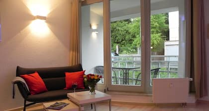 Studio-Apartment "Garden II", TG-Platz, Balkon, zentral, Klinik zu Fuß (EK/OSK)