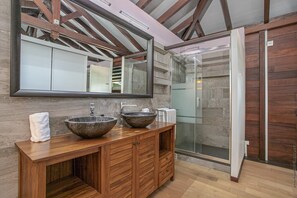 Shower, hair dryer, towels - Fleur de Canne (Le Diamant)