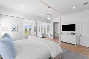 5 bedrooms, iron/ironing board, free WiFi, bed sheets - 6 min Bike Ride to Beach! Private Pool with Lake Views in WaterColor! 5BR! (Santa Rosa Beach)