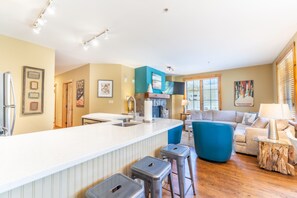 Condo, 2 Bedrooms | Living area | 50-inch TV with cable channels - Dakota Lodge by Summit County Mountain Retreats (Keystone)
