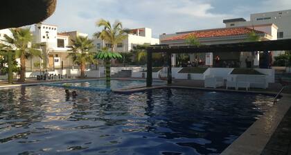 Ground floor apartment totally new and furnished, private, pool, barbecue, games