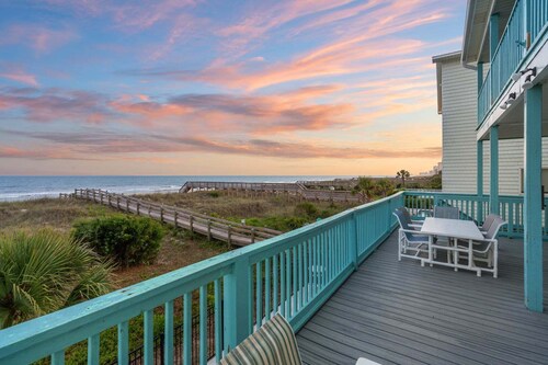 Stunning views at this large oceanfront home w/pool and game room ready for family fun!