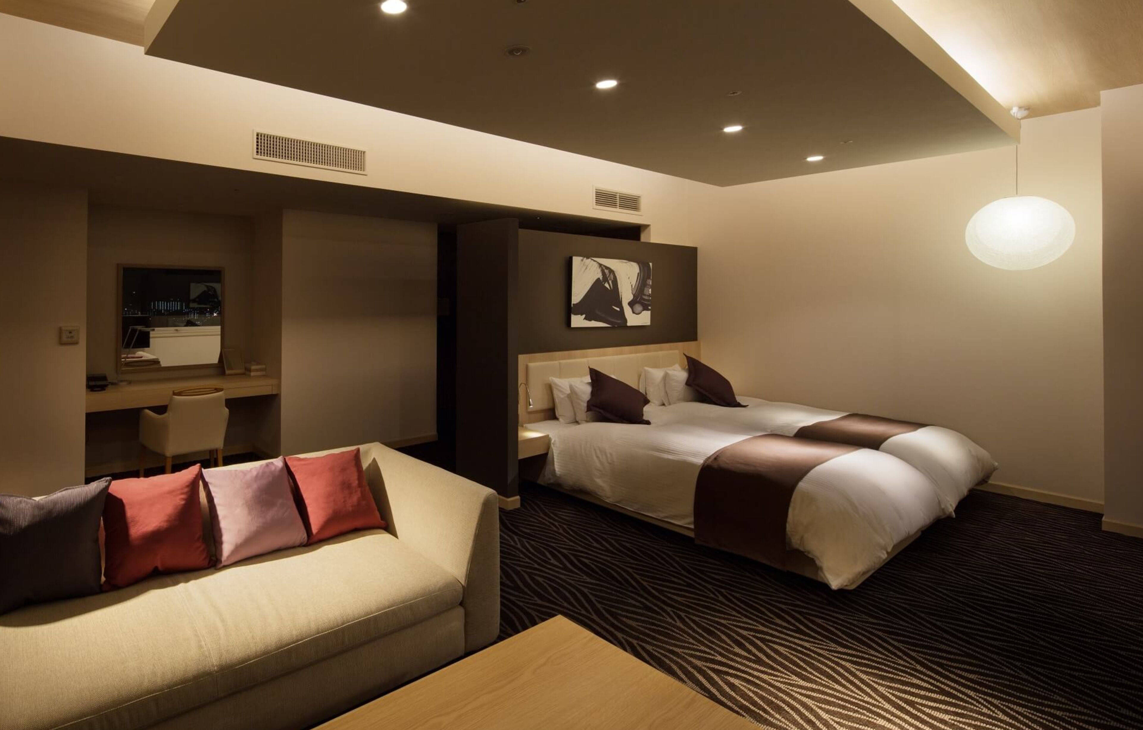 premium deluxe twin room, non smoking | living room | 32-inch flat-screen tv with digital channels, tv