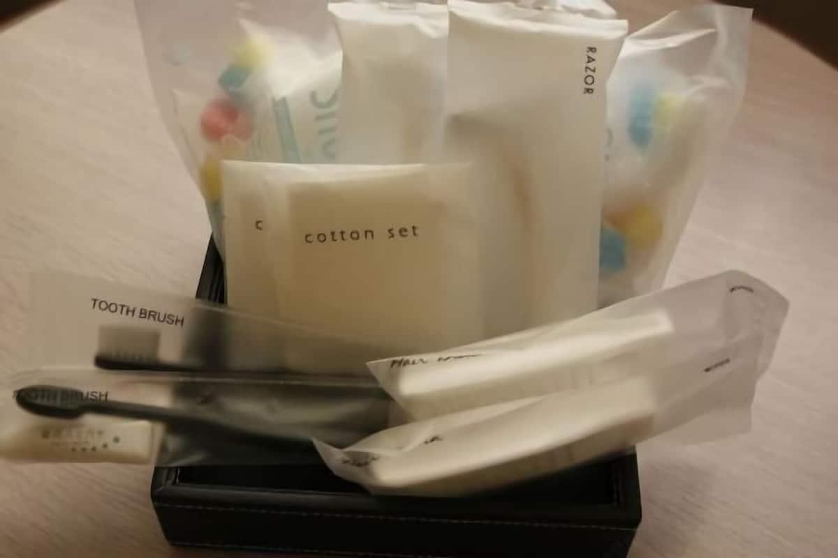 Free toiletries, hair dryer, slippers, electronic bidet
