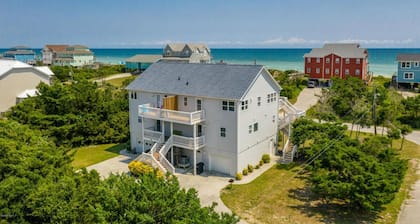 OCEAN VIEW, across from beach access, BEAUTIFULLY updated 4 bed,4 bath,sleeps 12