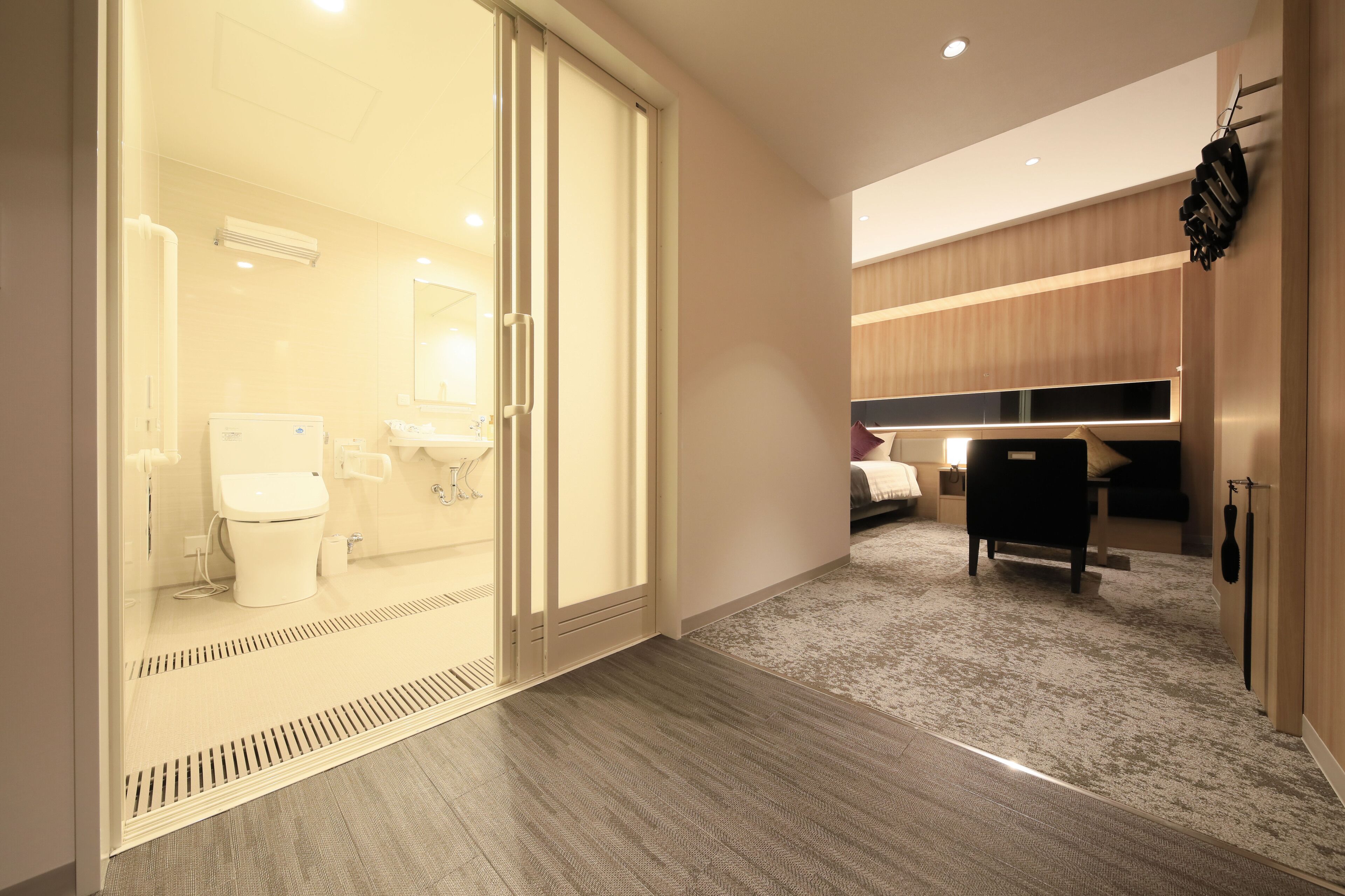 universal room, non smoking(free access to manga library) | bathroom | combined shower/bathtub, free toiletries, hair dryer, slippers