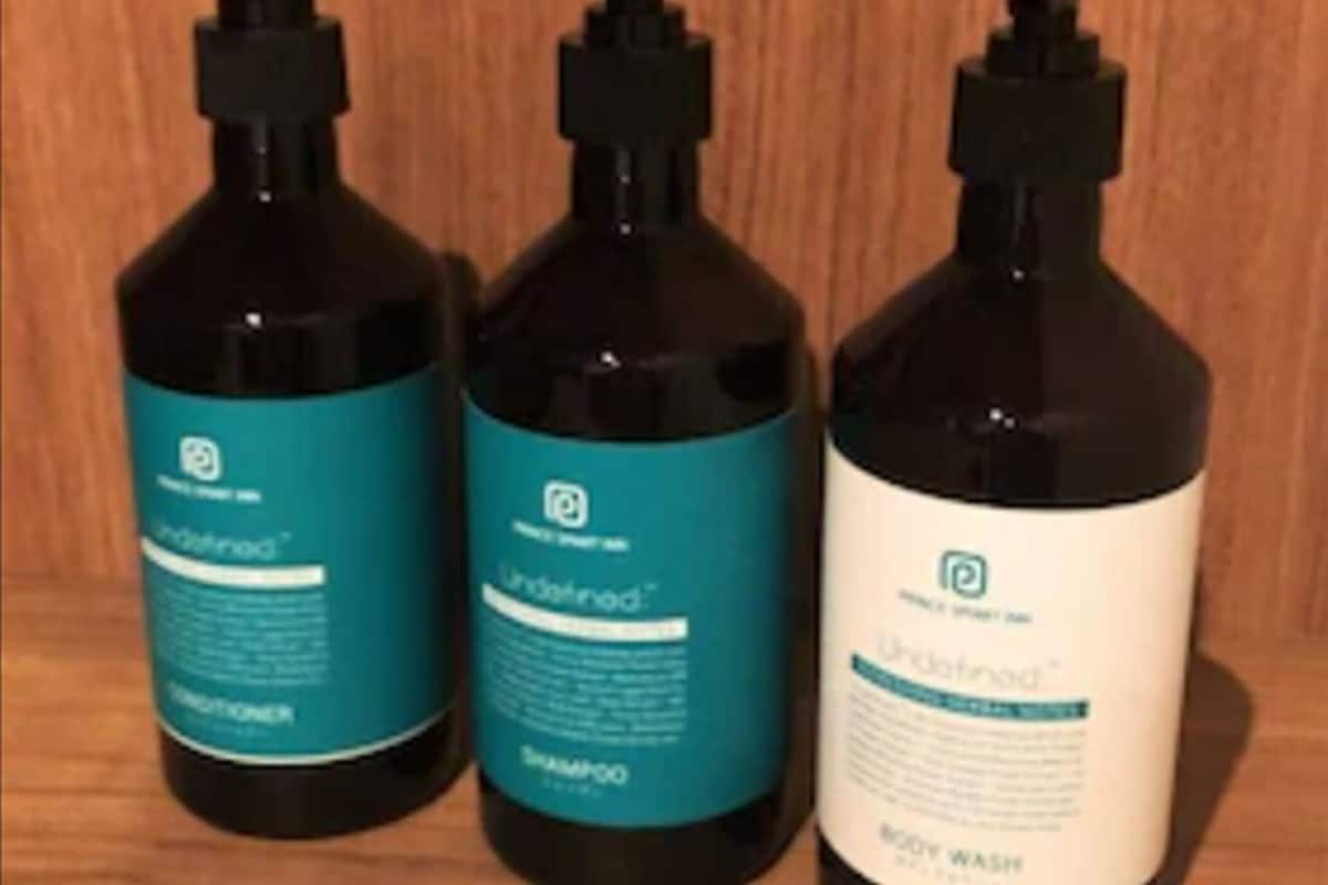 free toiletries, hair dryer, slippers, bidet