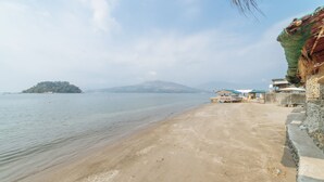 在海滩