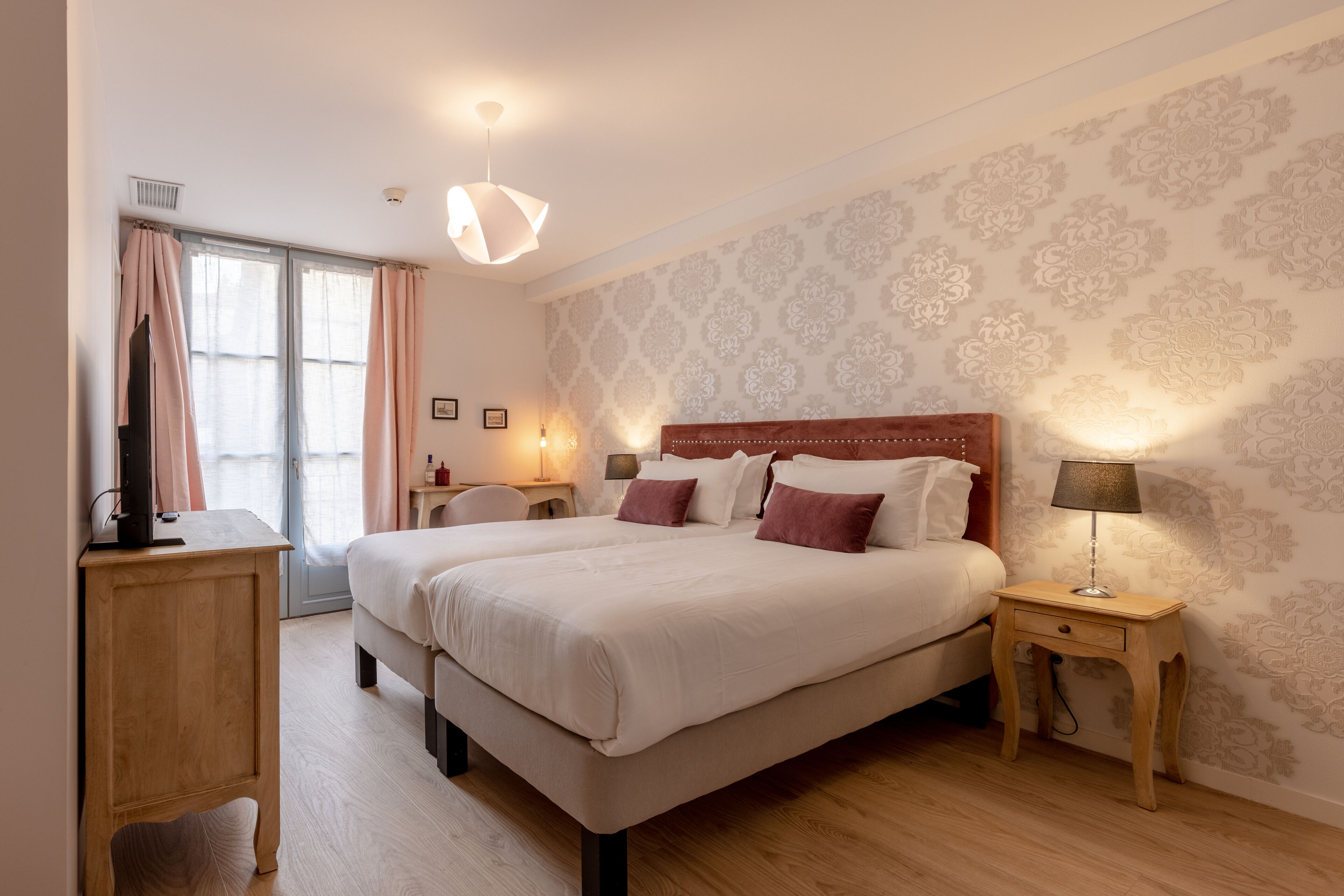 Memory foam beds, in-room safe, individually decorated