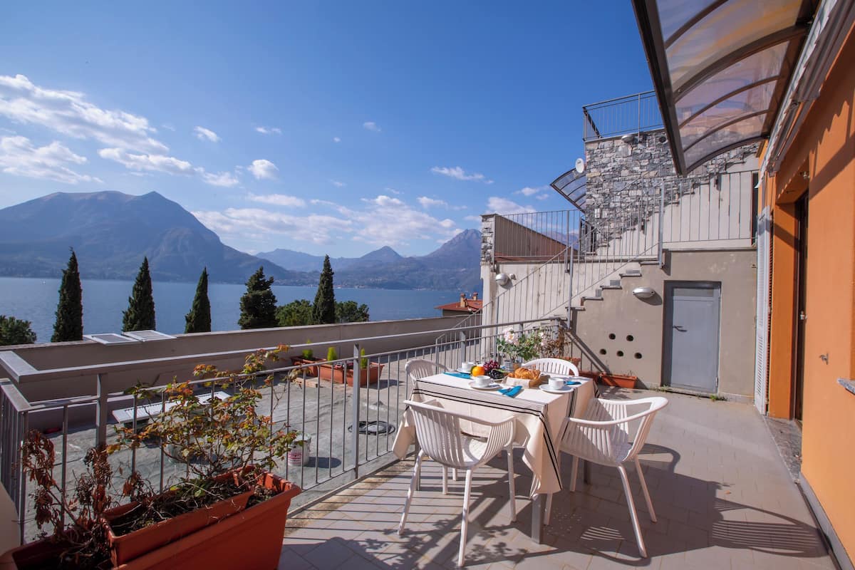 Familienapartment, Mehrere Schlafzimmer, Bergseite (Fontana Del Lago Apt. 7) | Terrasse/Patio