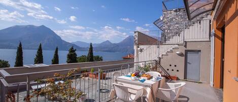 Appartement familial, plusieurs chambres, cÎté montagne (Fontana Del Lago Apt. 7) | Terrasse/patio